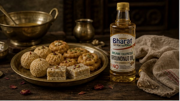 Karwa Chauth sweets in pure groundnut oil