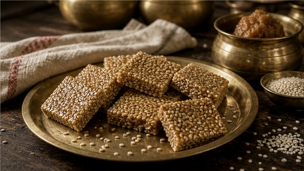 Til chikki at home, in three ingredients