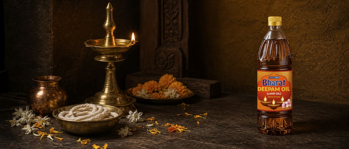 Deepam oil in use