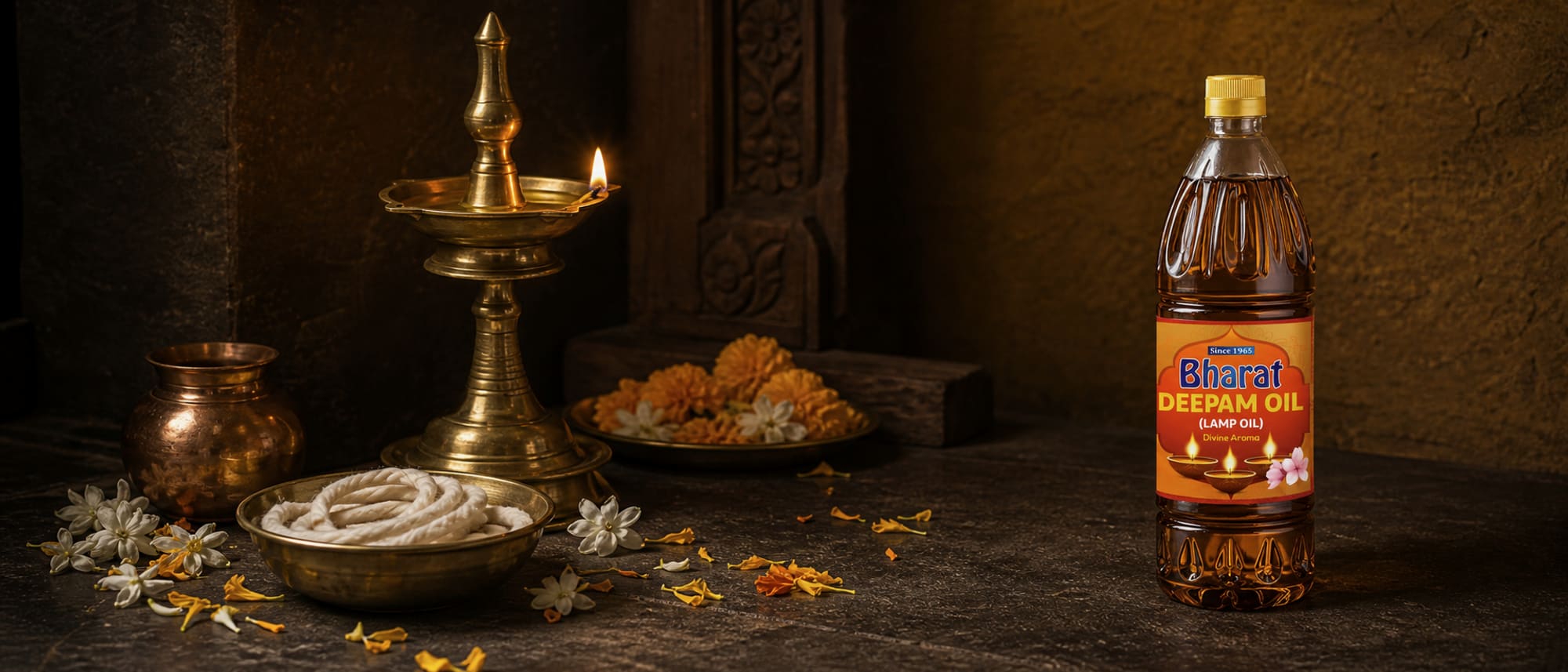 Deepam oil in use