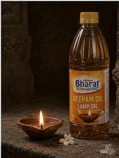 Bharat Deepam oil bottle